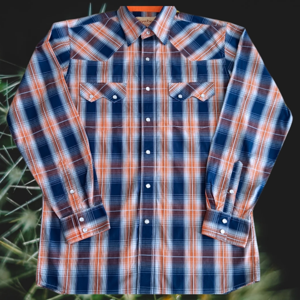COWBOY LEGEND SNAP PEAR WESTERN MENS BUTTON LONGSLEEVE